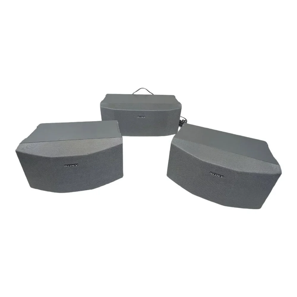 Sony Vintage 3 Speaker Set Model # SS - RS175D & SS - CT175D Silver